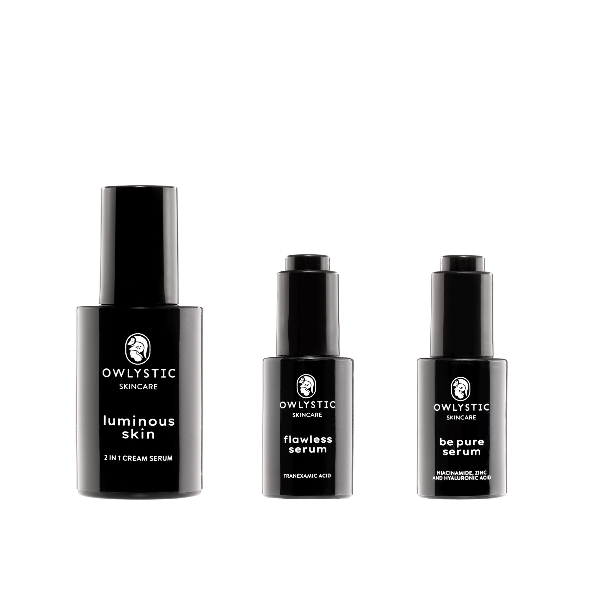 3 SERUMS - Discovery box sieri viso con acido ialuronico, niacinamide, esosomi da centella asiatica