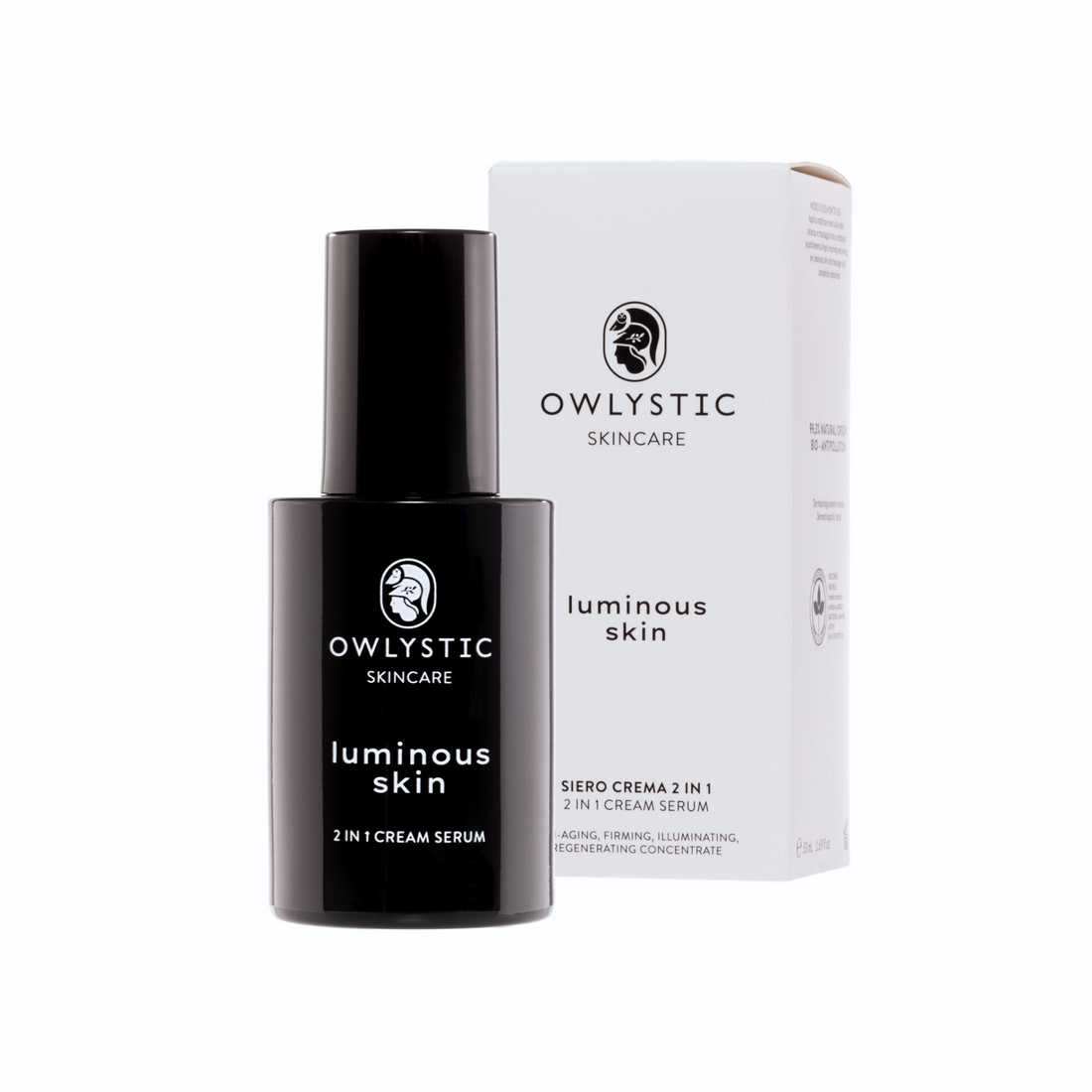 Luminous Skin - Siero Crema 2 in 1 al Bakuchiol, Acido Ialuronico e Aloe Vera