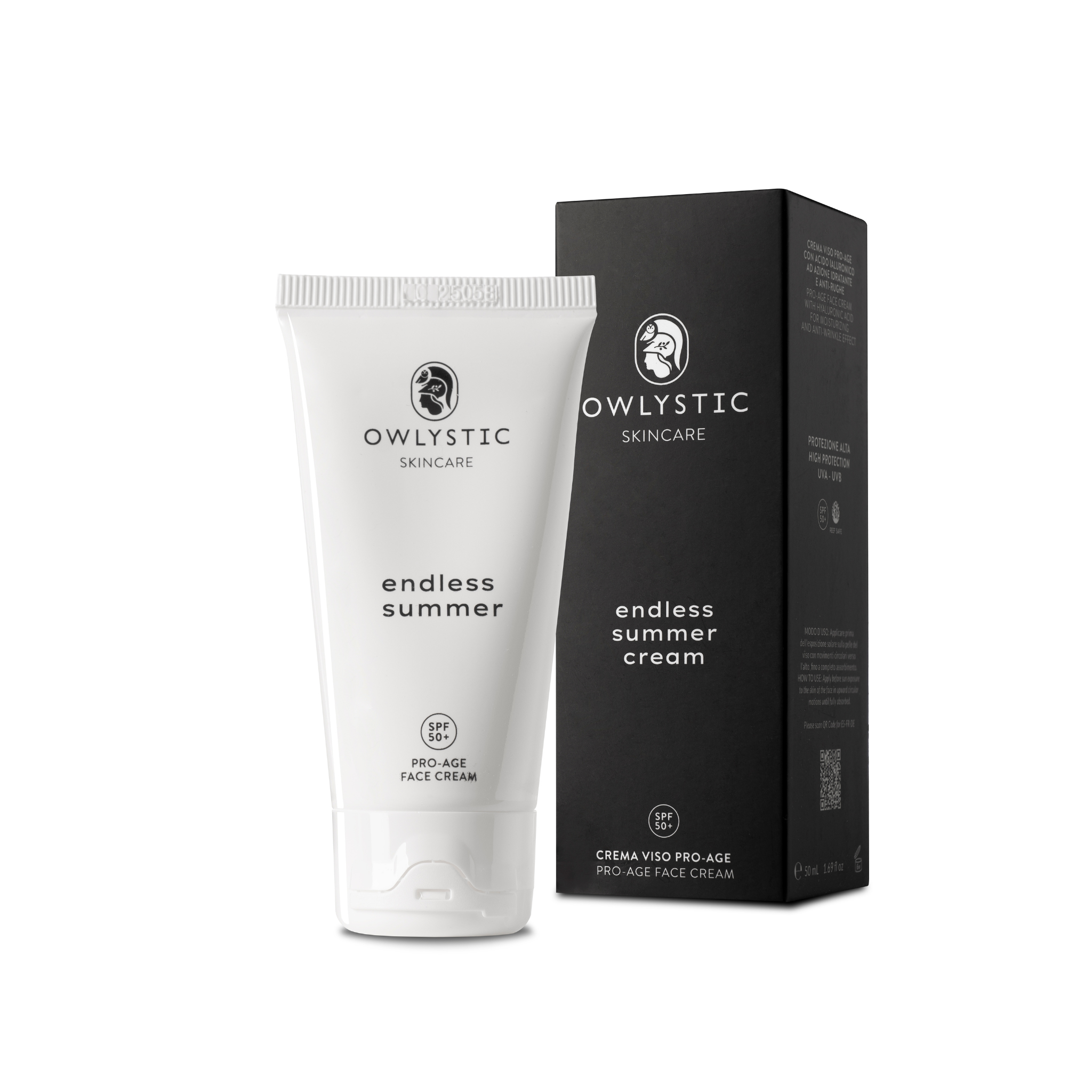Endless summer face cream - Crema bio SPF 50+ con acido ialuronico