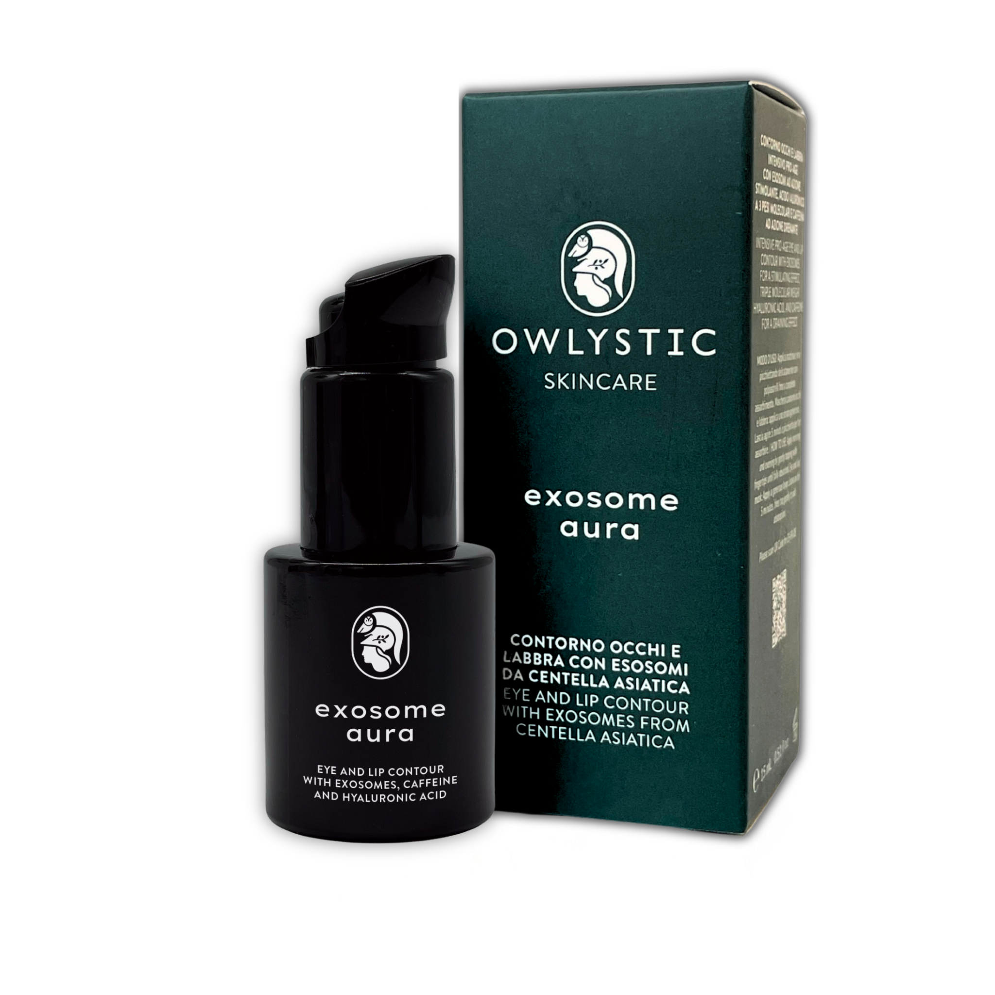 RITUALE EXOSOME AURA - Set rigenerante Contorno occhi e labbra + Siero + Crema viso con esosomi da centella asiatica e acido ialuronico