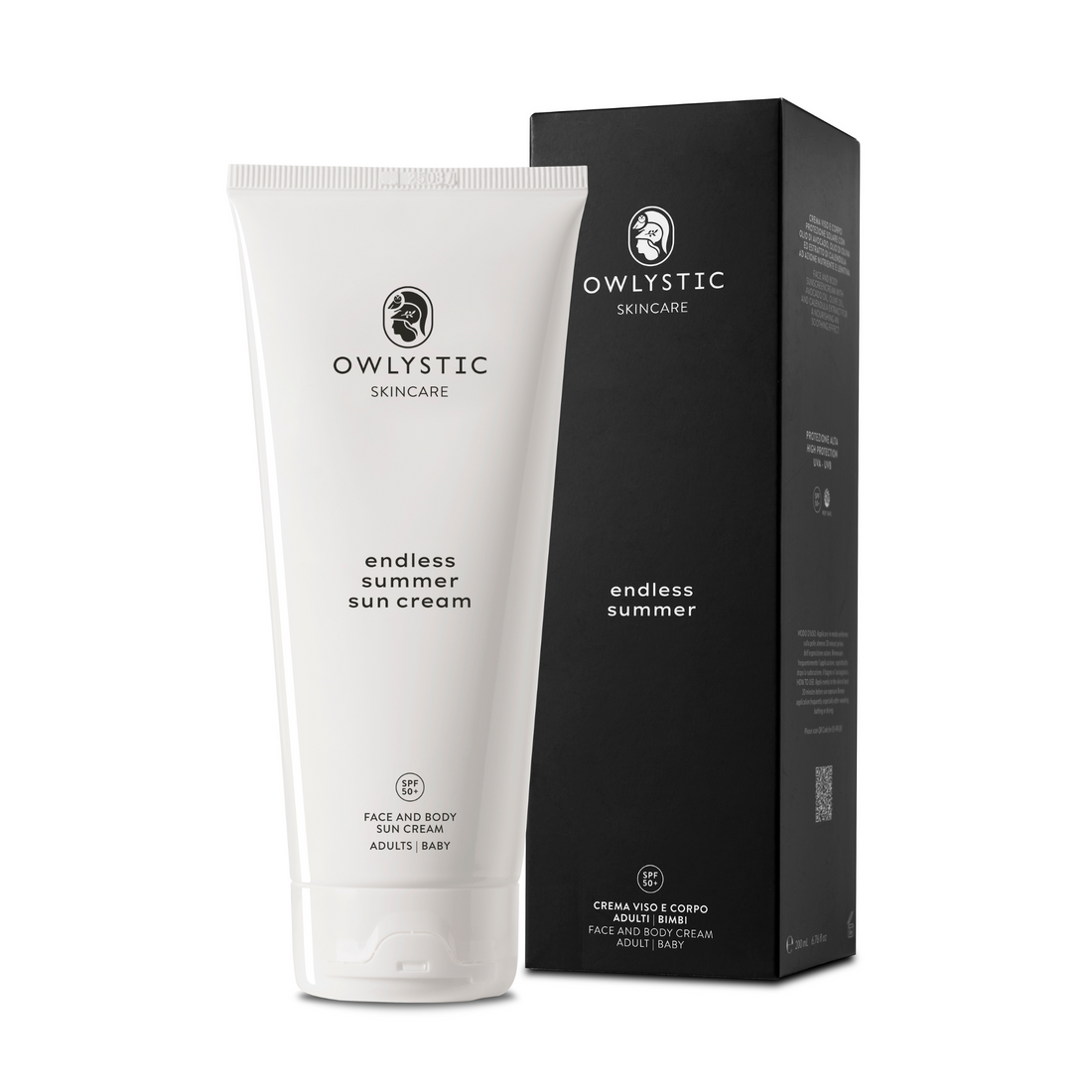 Endless summer sun cream SPF 50+ | Crema viso e corpo BIO protezione solare adulti e bambini