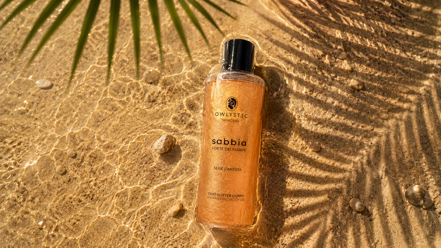 SABBIA – Olio corpo con olio di cocco, illuminante e nutriente – Serie limitata Forte dei Marmi