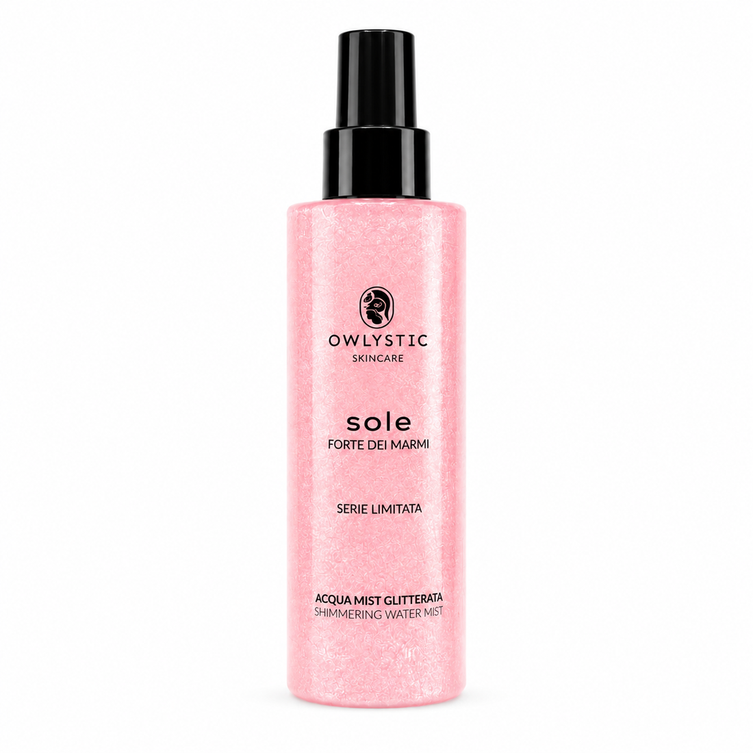 SOLE – Acqua mist corpo e capelli con acido ialuronico, glitterata e idratante – Serie limitata Forte dei Marmi