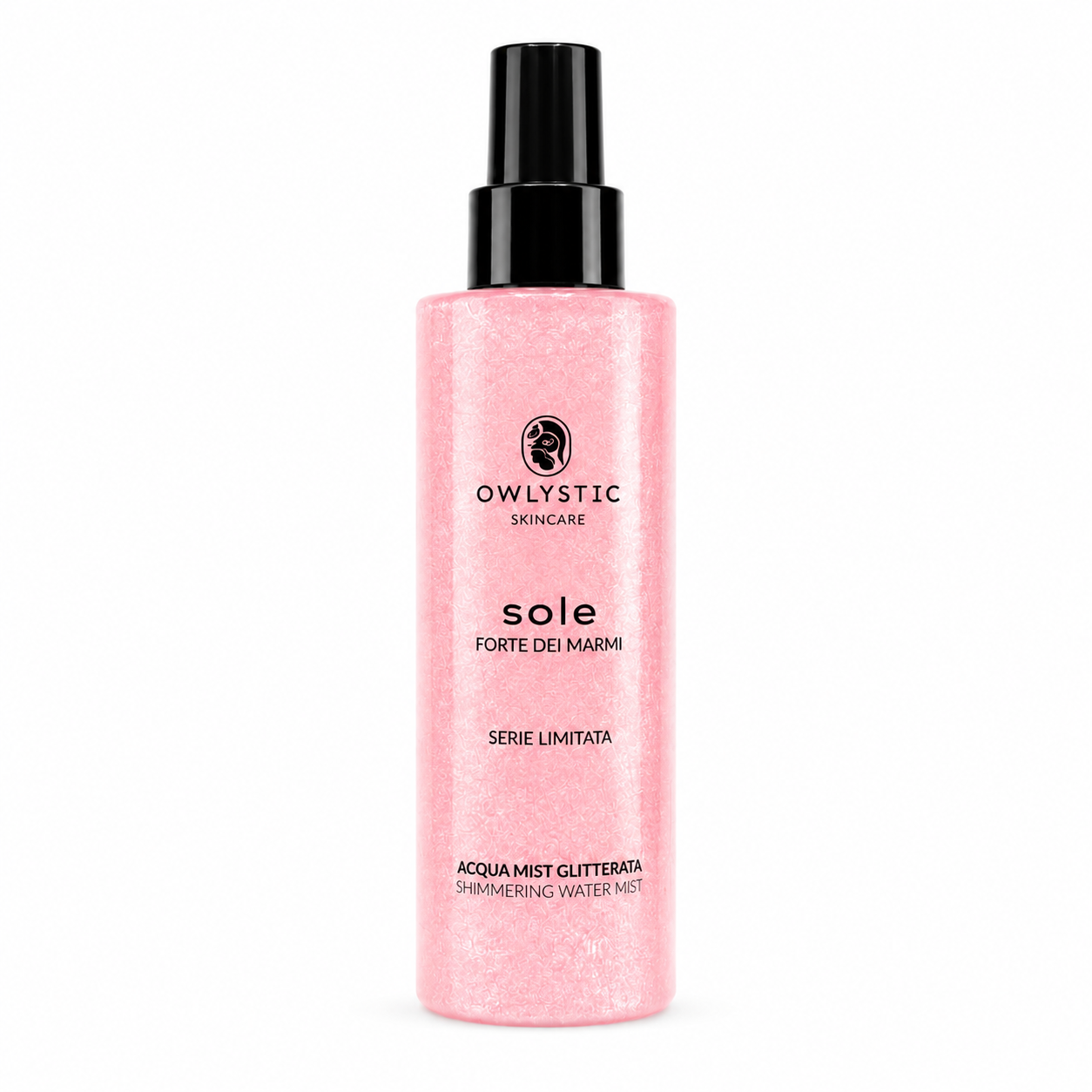 SOLE – Acqua mist corpo e capelli con acido ialuronico, glitterata e idratante – Serie limitata Forte dei Marmi