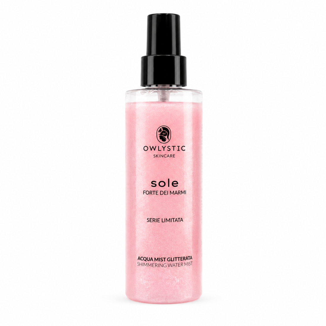 SOLE – Acqua mist corpo e capelli con acido ialuronico, glitterata e idratante – Serie limitata Forte dei Marmi