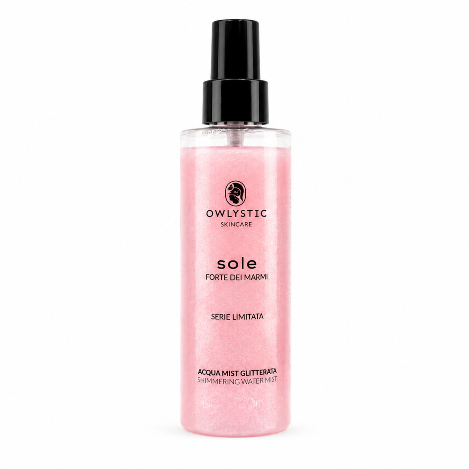 SOLE – Acqua mist corpo e capelli con acido ialuronico, glitterata e idratante – Serie limitata Forte dei Marmi